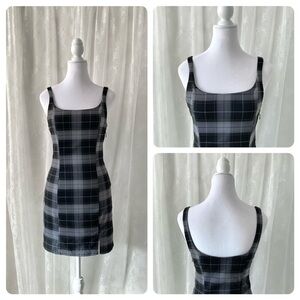H&M Plaid Mini Dress